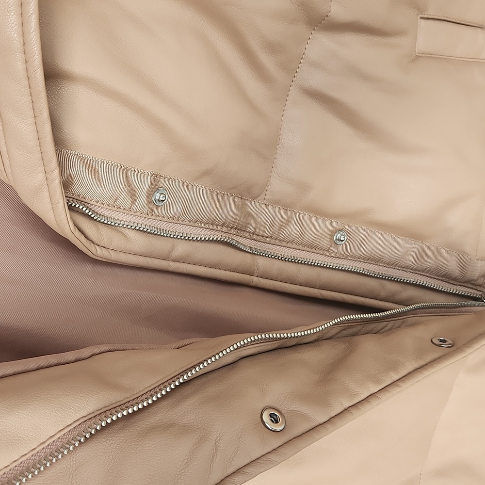 Abercrombie & Fitch Beige Puffer Vest - Picture 4 of 7